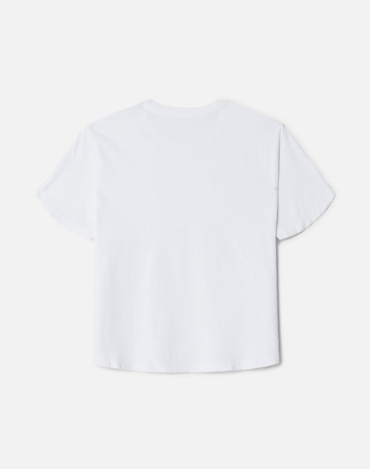 RE/DONE Hanes 1950's Boxy Tee, Optic White