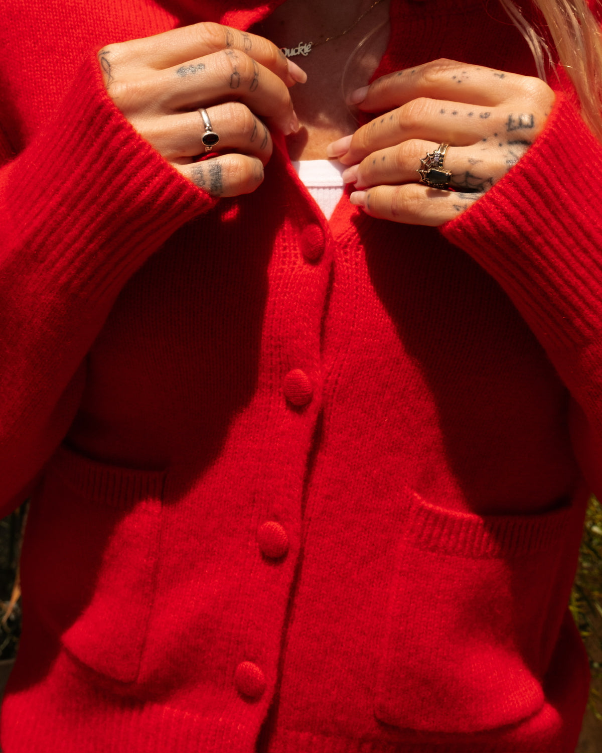 Emilia Shoulder Pad Cardigan