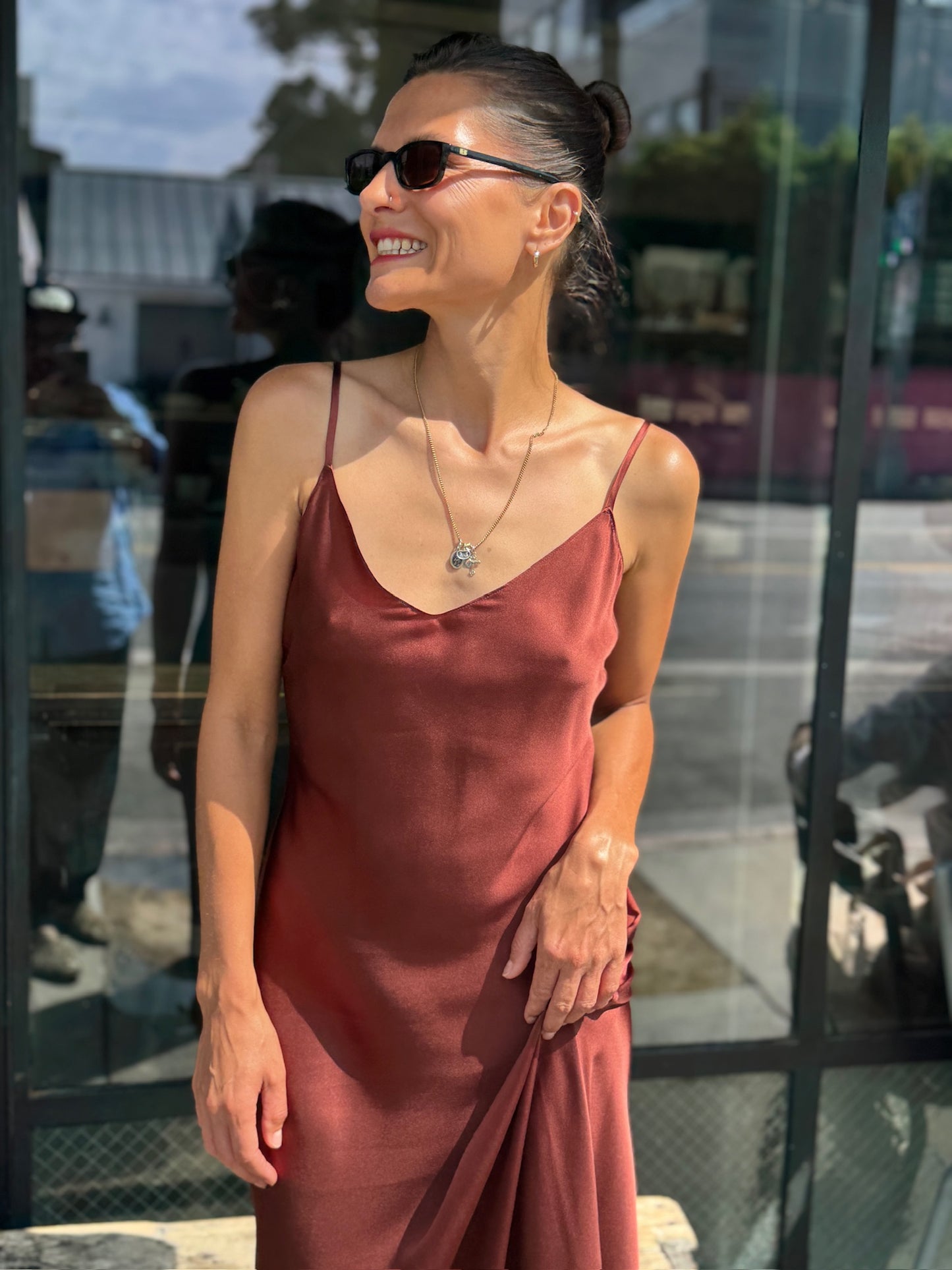 Sablyn, Taylor Dress, Mahogany
