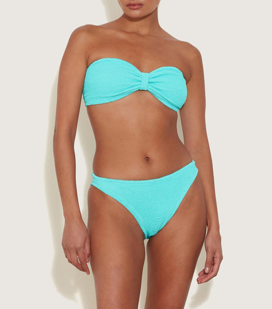 Hunza G Jean bikini, Aqua Crinkle