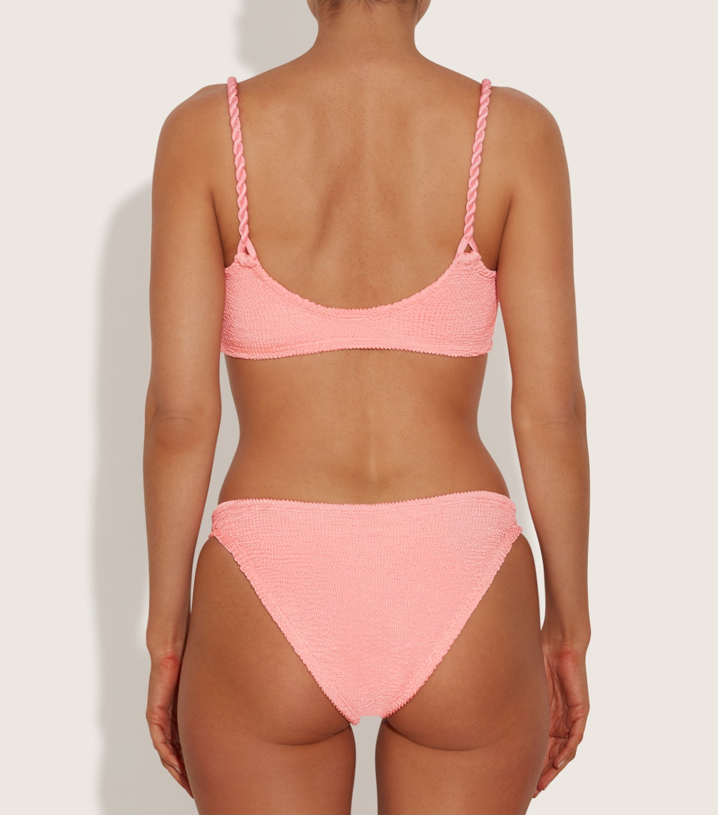 Hunza G Phoebe bikini, Peach Crinkle