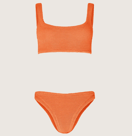 Hunza G Crinkle Bikini, Xandra Bikini Orange
