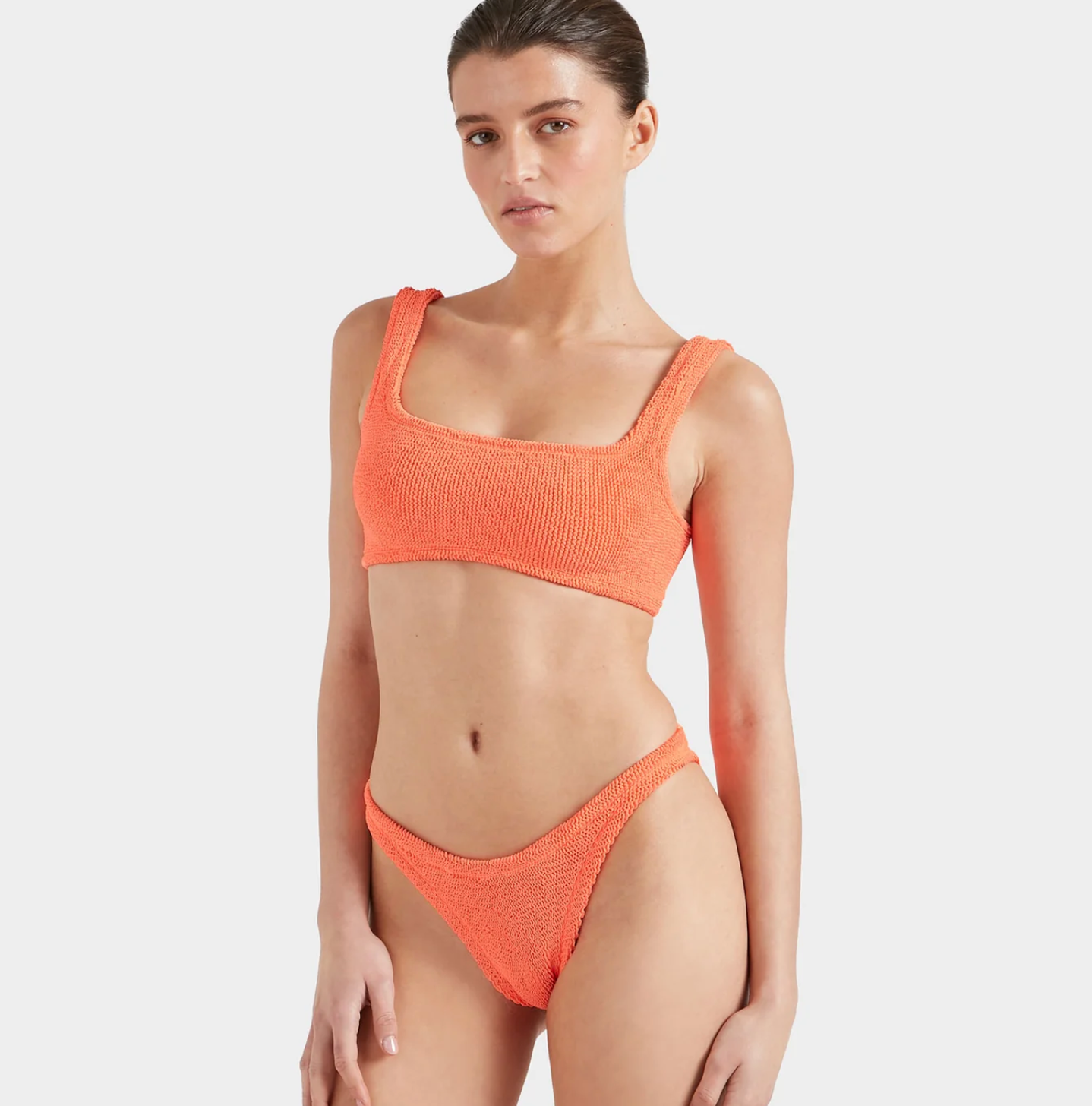 Hunza G Crinkle Bikini, Xandra Bikini Orange
