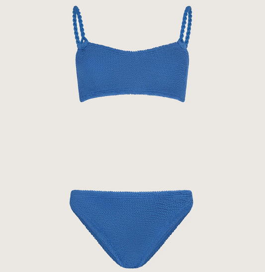 Hunza G Phoebe Bikini, Metallic Denim