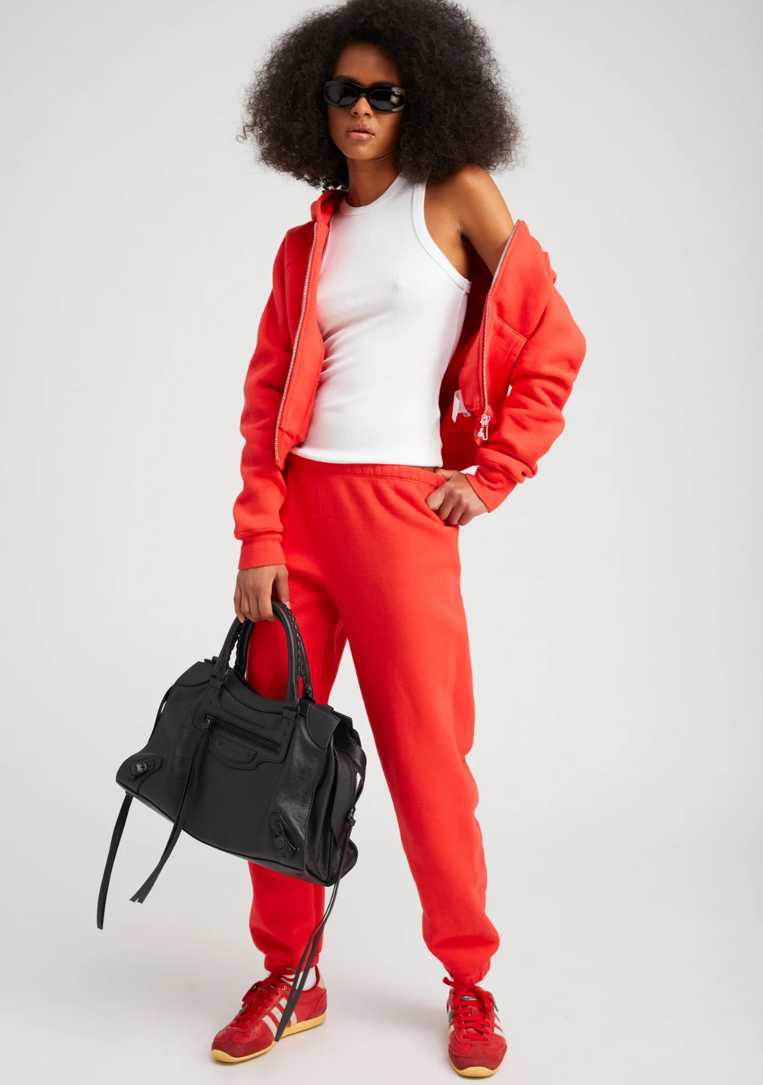 SPRWMN Mini Logo Sweatpants, Red