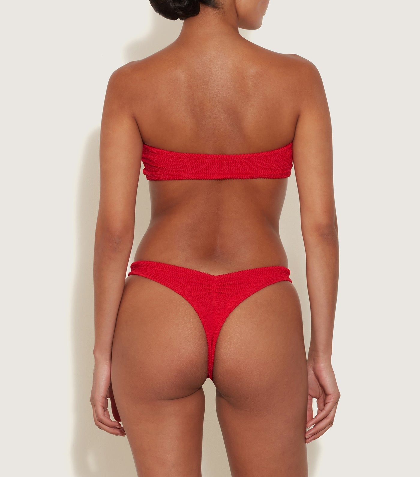 Hunza G Tina bikini, Red Crinkle