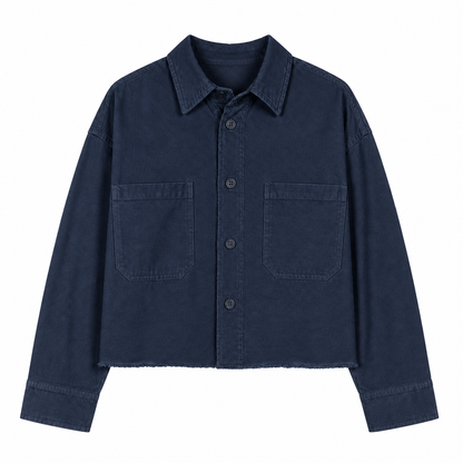 Coopa Oversized Crop Button Up