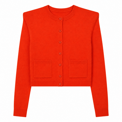 Emilia Shoulder Pad Cardigan