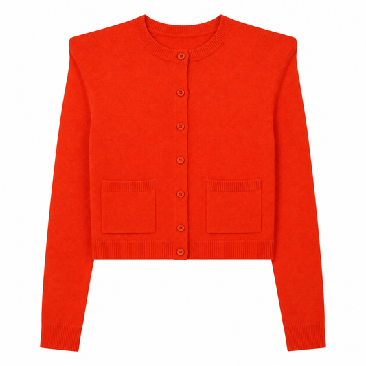 Emilia Shoulder Pad Cardigan