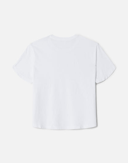 RE/DONE Hanes 1950's Boxy Tee, Optic White