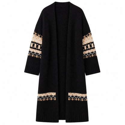 Cedar E Slouchy Fairisle Duster