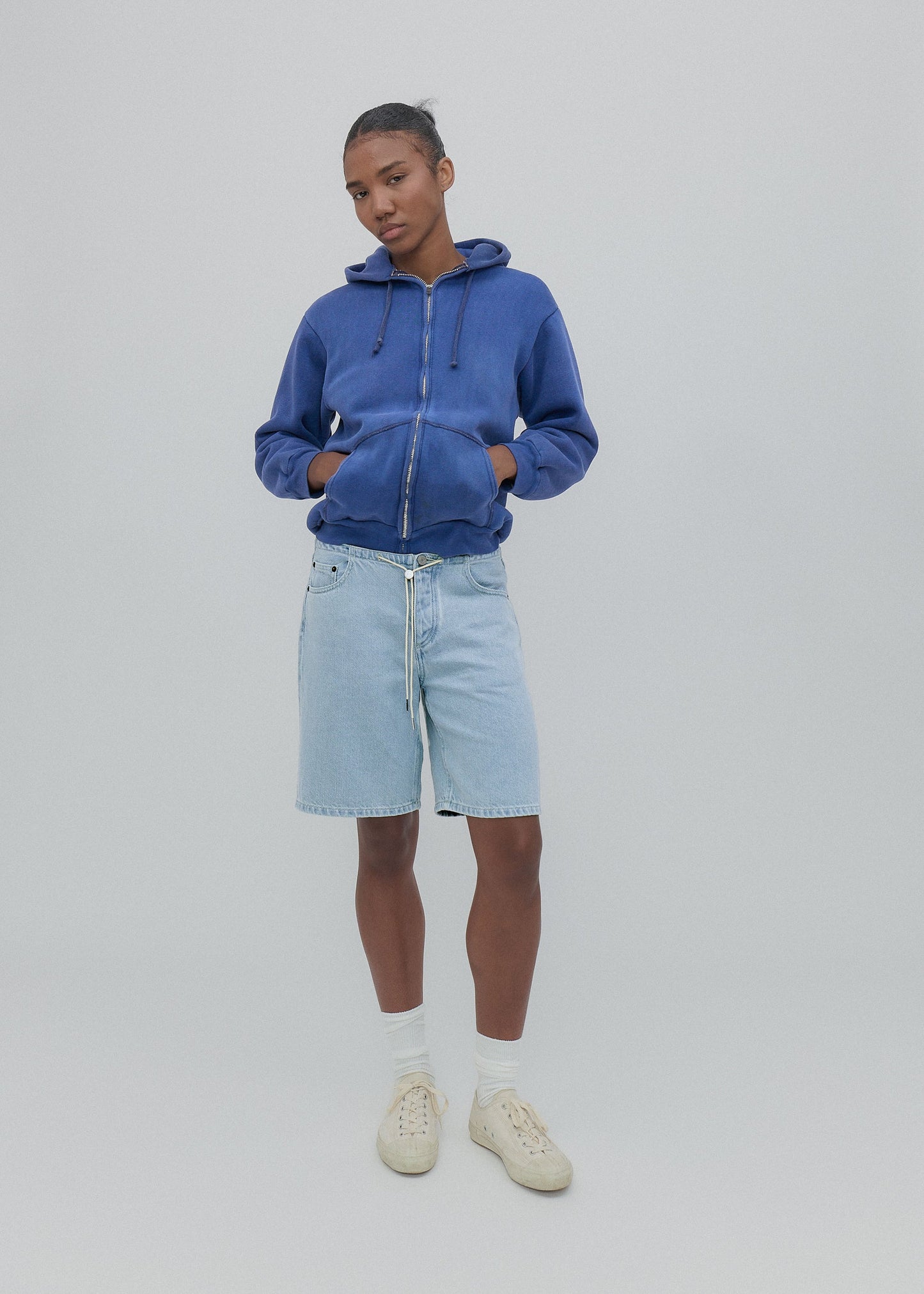 Still Here Cool Jean Shorts, Vintage Blue