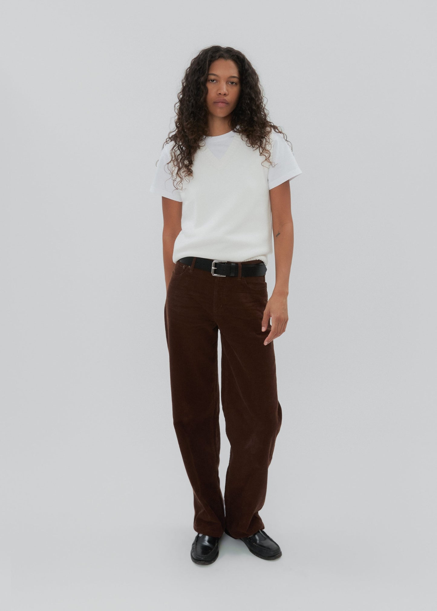 Still Here Everyday Jean, Chocolate Corduroy