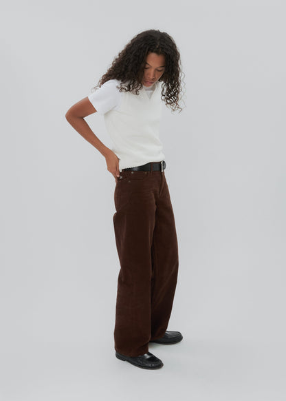 Still Here Everyday Jean, Chocolate Corduroy
