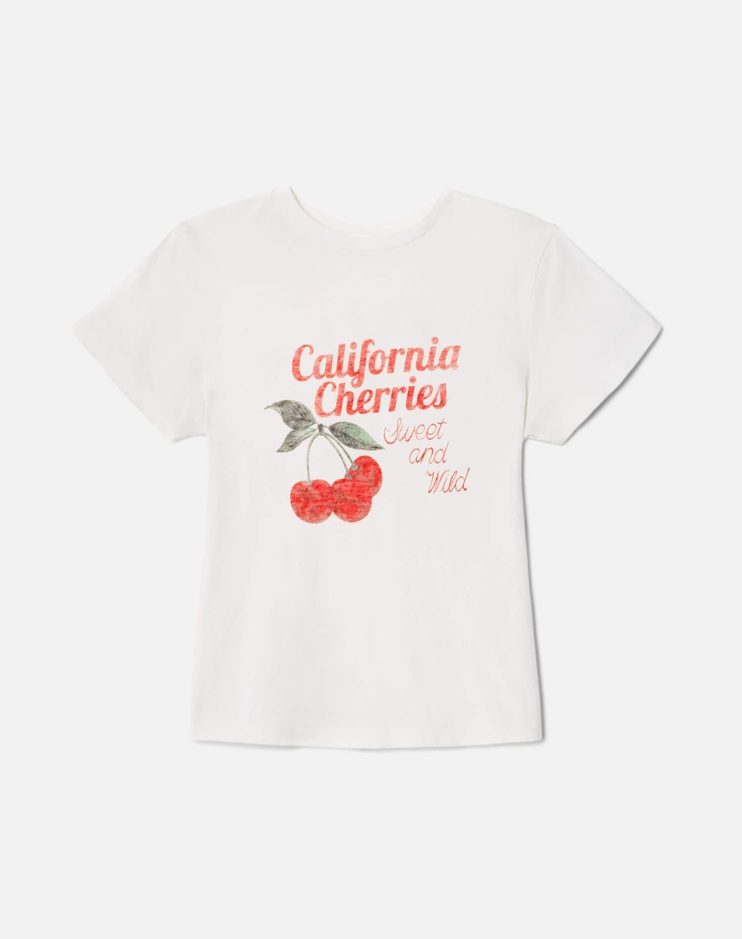 Re/Done Tiny "Cherries" Tee