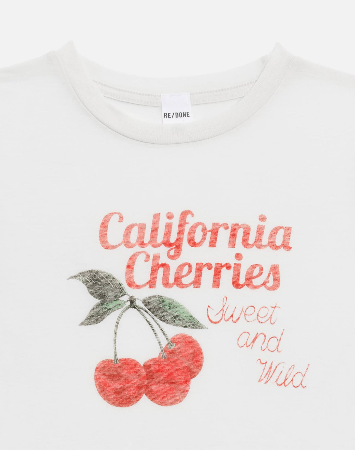 Re/Done Tiny "Cherries" Tee