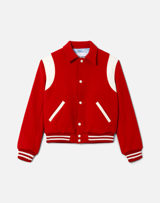 RE/DONE Varsity Jacket, Red