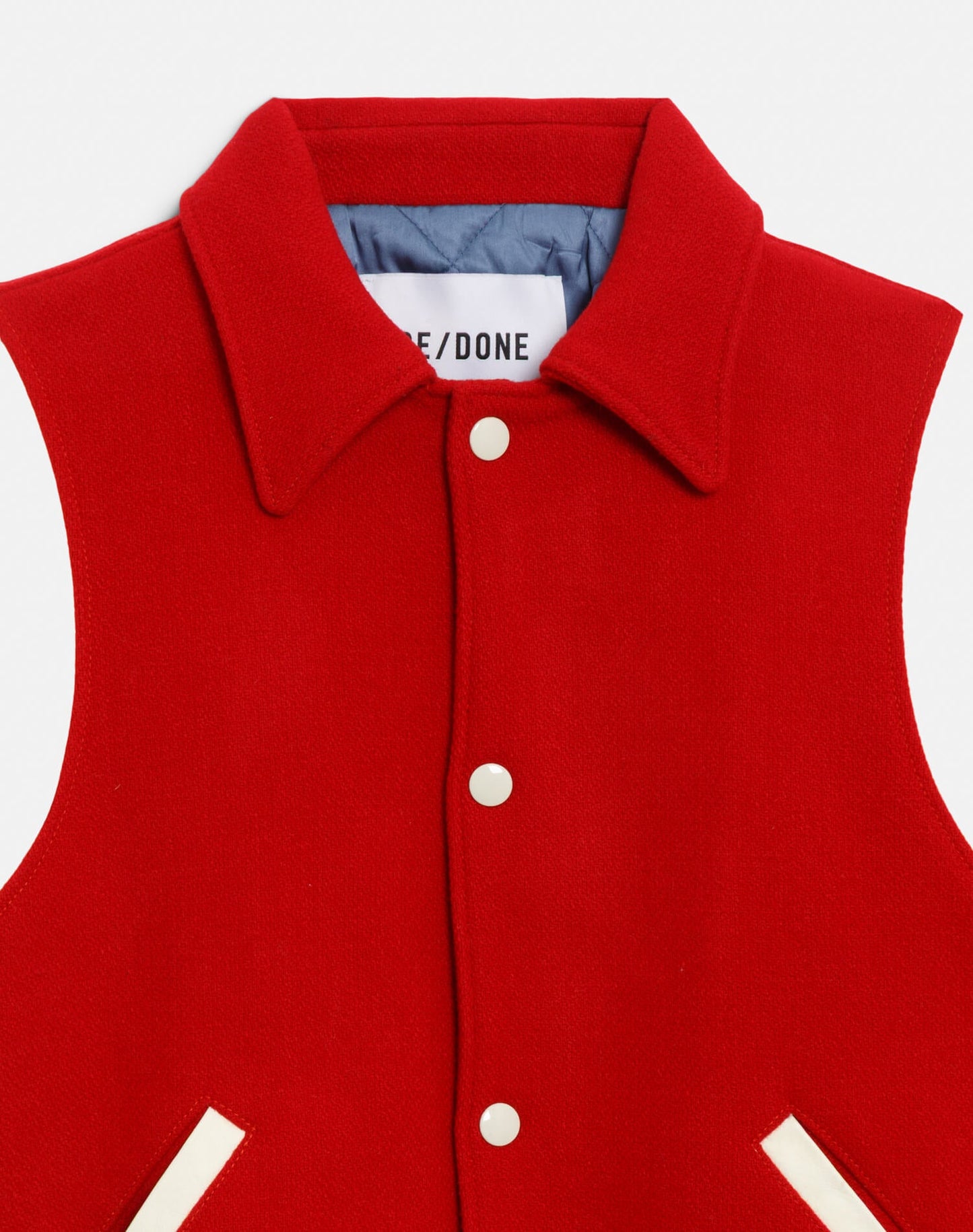 RE/DONE Varsity Jacket, Red