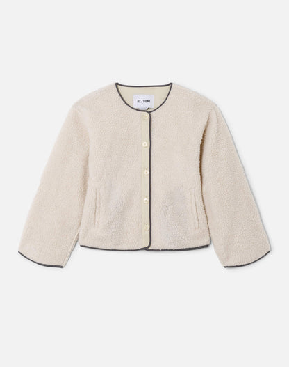 RE/DONE Cocoon Liner Jacket, White