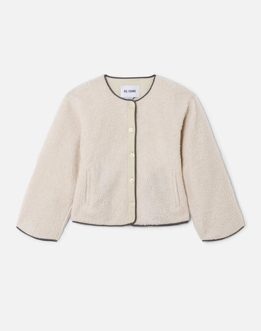 RE/DONE Cocoon Liner Jacket, White