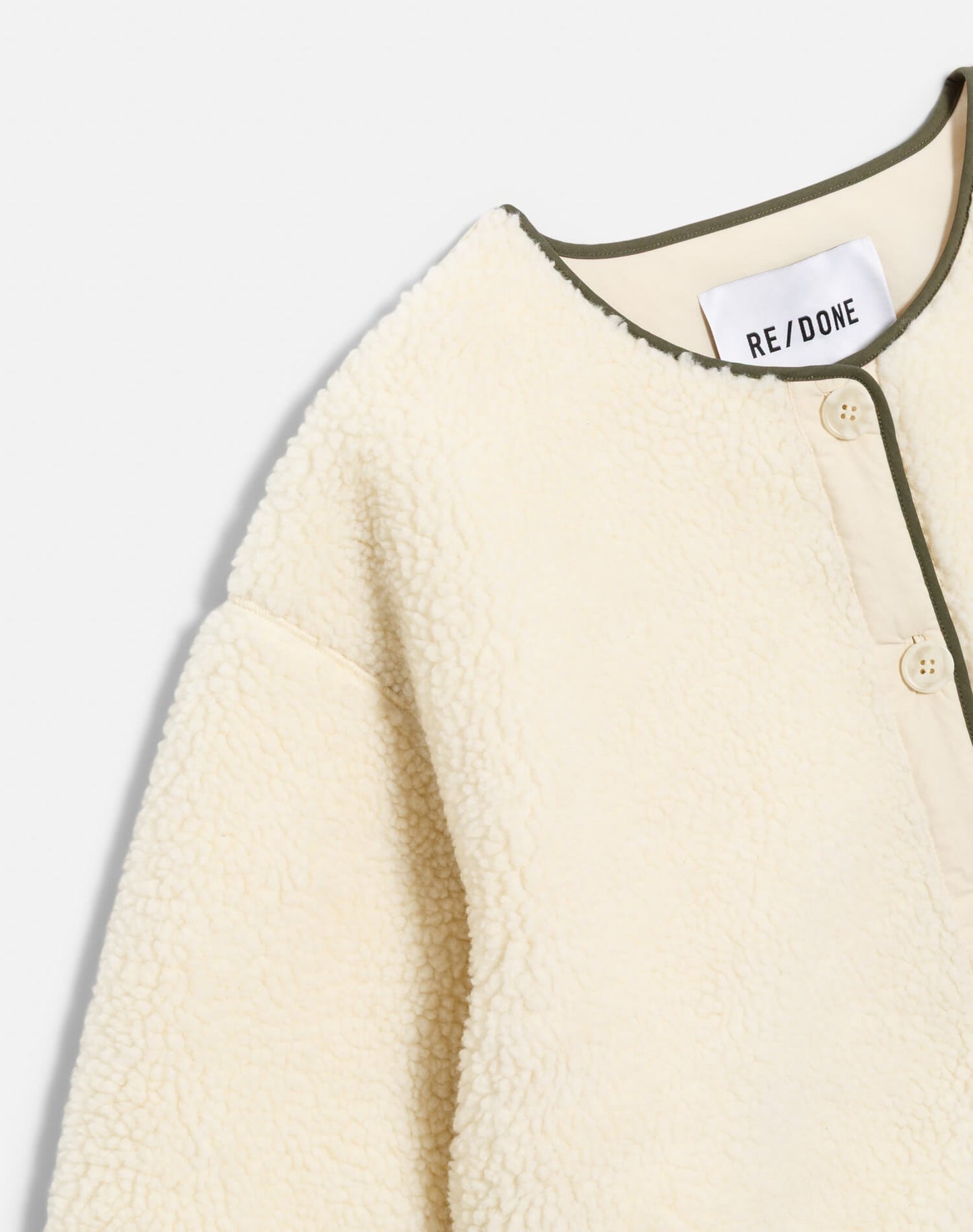 RE/DONE Cocoon Liner Jacket, White