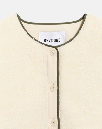 RE/DONE Cocoon Liner Jacket, White