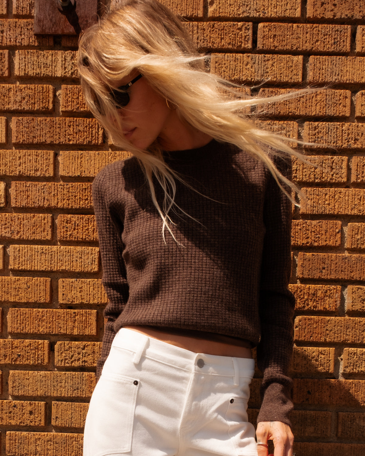Francis Waffle Cashmere Sweater