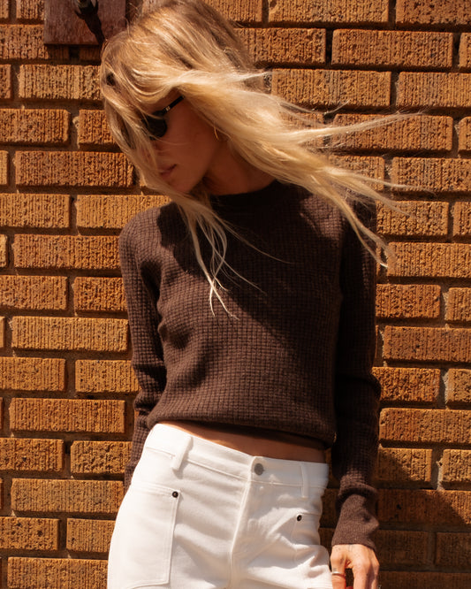 Francis Waffle Cashmere Sweater