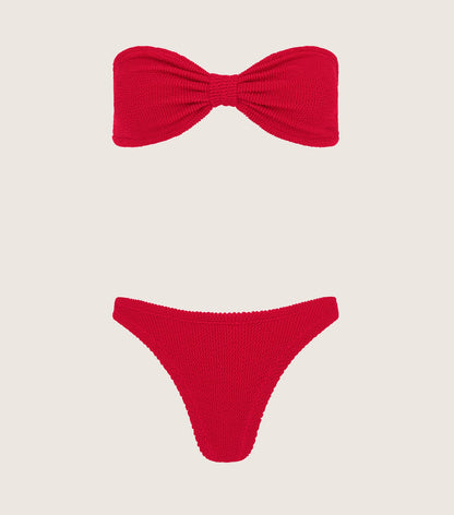 Hunza G Tina bikini, Red Crinkle