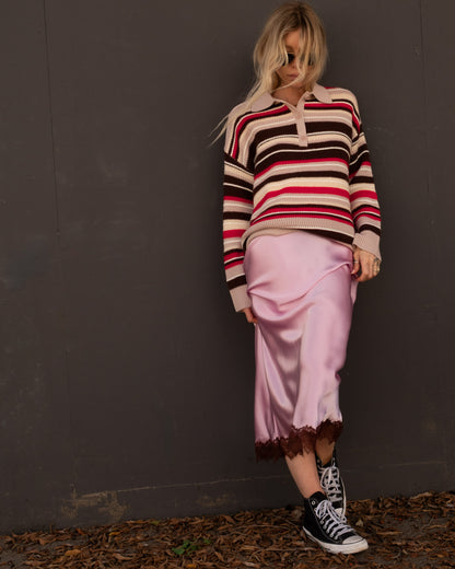 Billie Relaxed Collared Sweater