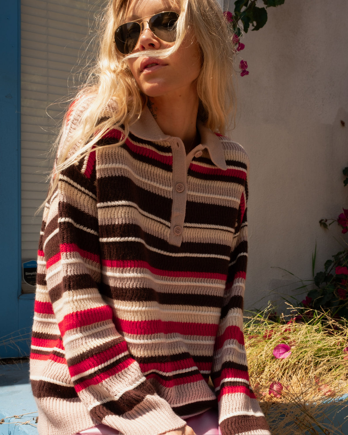 Billie Relaxed Collared Sweater