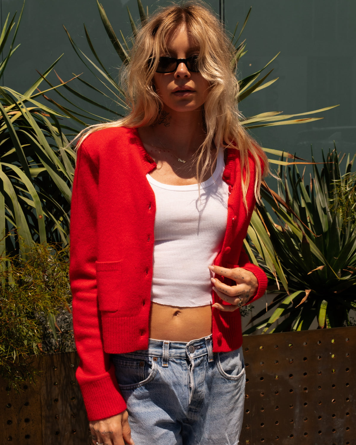 Emilia Shoulder Pad Cardigan