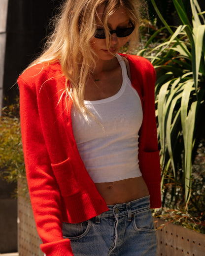 Emilia Shoulder Pad Cardigan