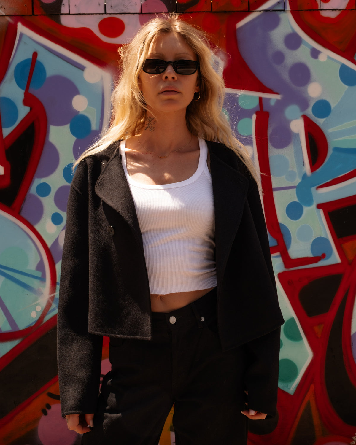 Floren Cropped Double Breasted Jacket