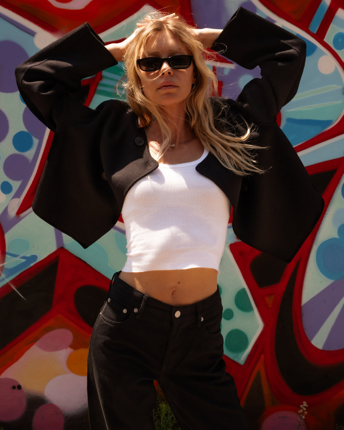Floren Cropped Double Breasted Jacket