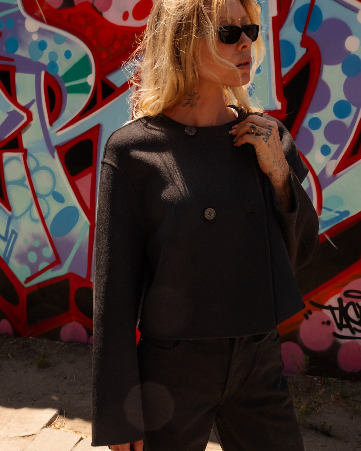 Floren Cropped Double Breasted Jacket
