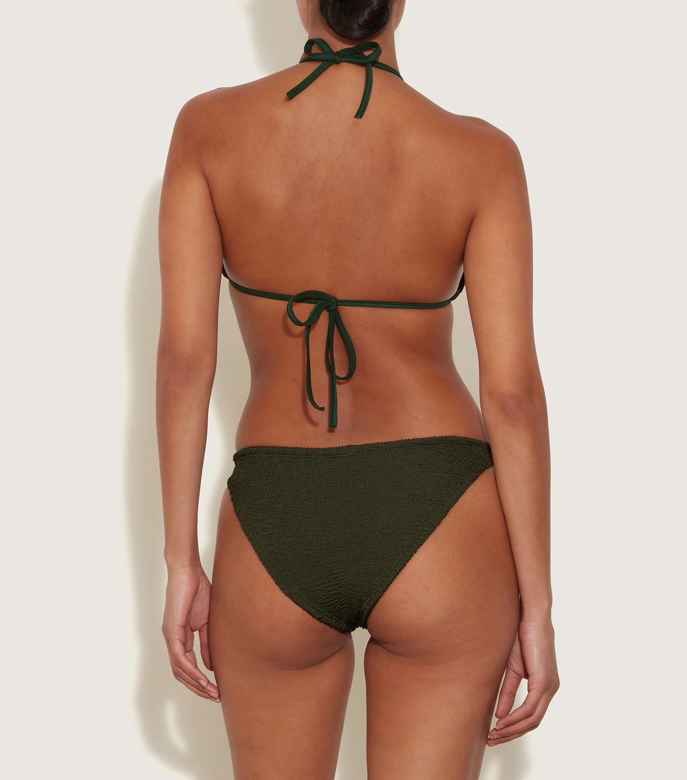 Hunza G Eva Bikini Metallic Khaki