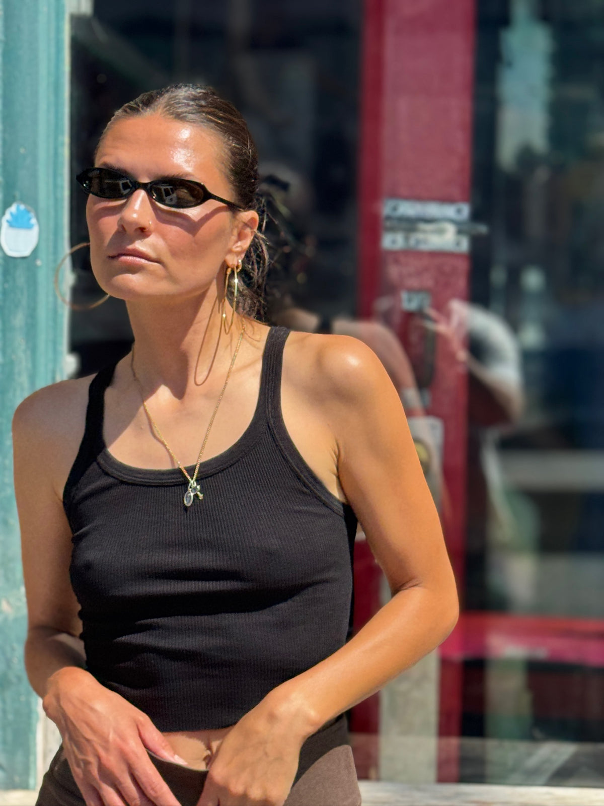 Cropped Rib Tank