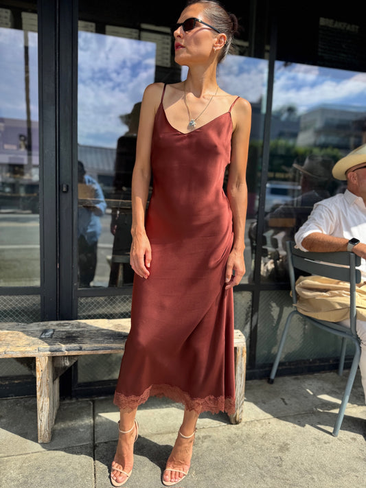 Sablyn, Taylor Dress, Mahogany