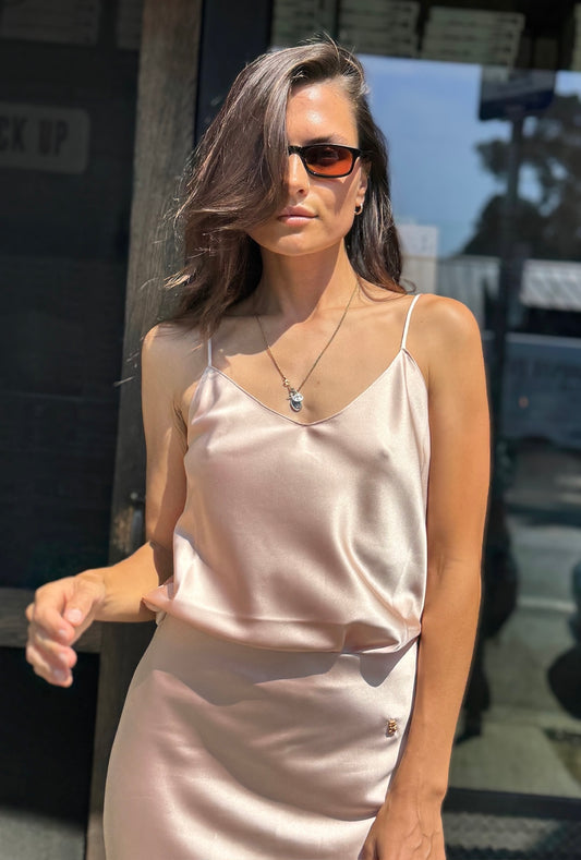 Stretch-Silk Camisole Tank