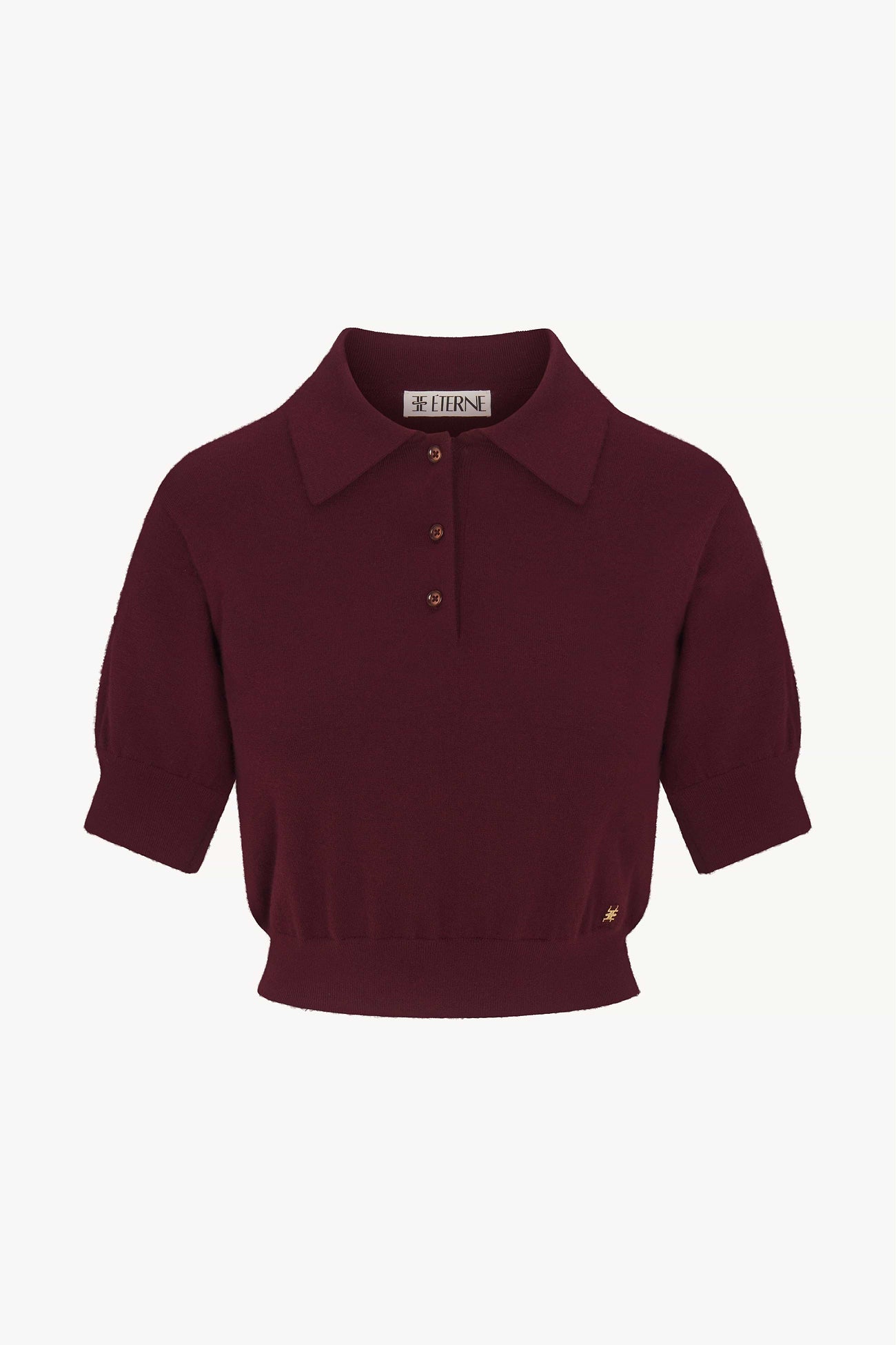 Éterne Journey Cashmere Top, Oxblood