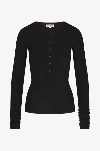 RE/DONE Hanes Waffle Boxy Henley