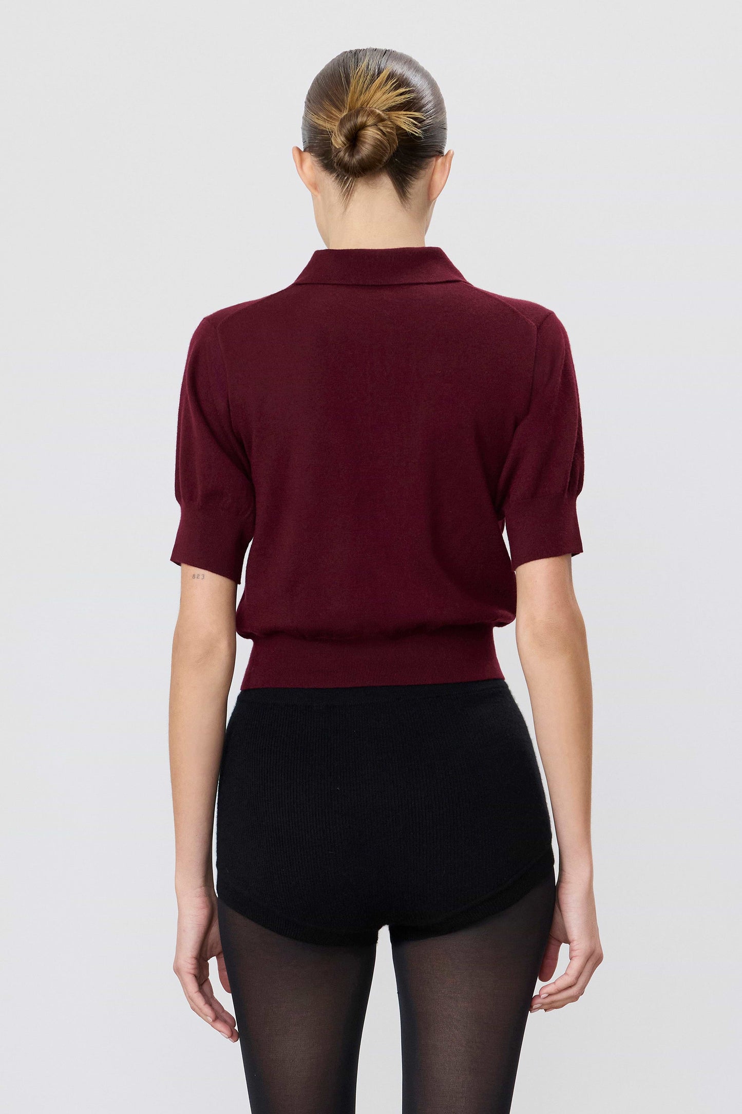 Éterne Journey Cashmere Top, Oxblood