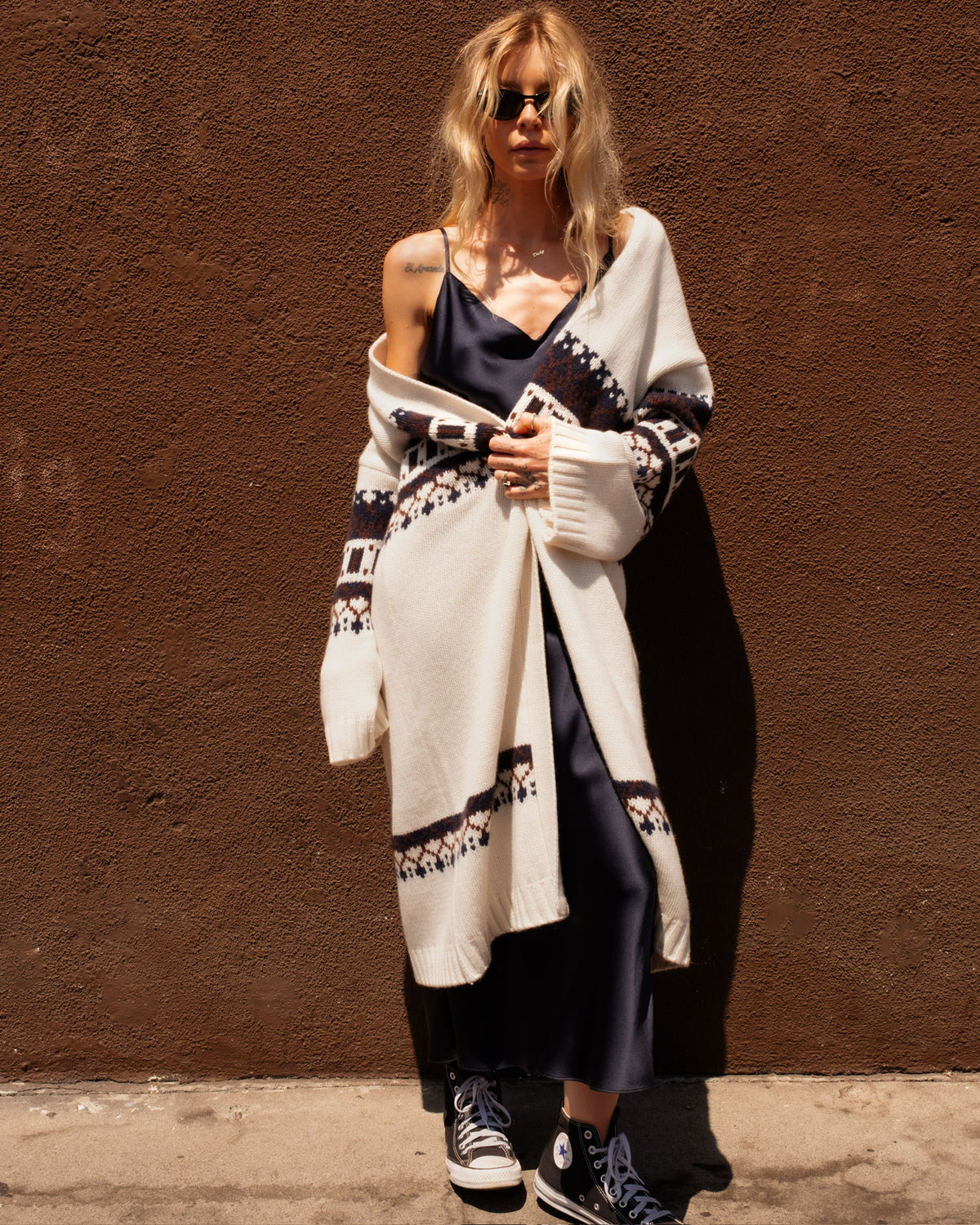 Cedar E Slouchy Fairisle Duster