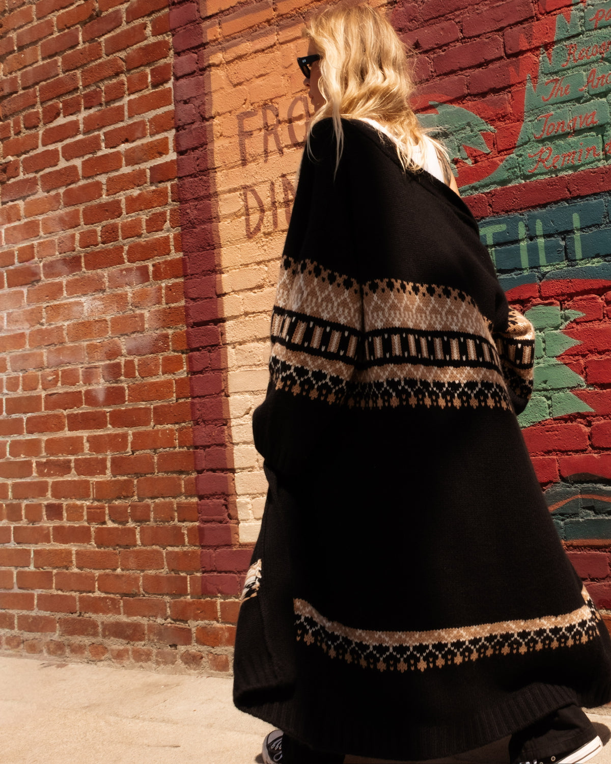 Cedar E Slouchy Fairisle Duster