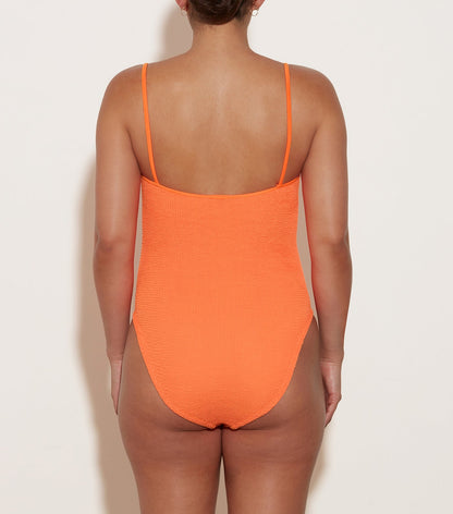 Hunza G Pamela Swim, Crinkle Orange