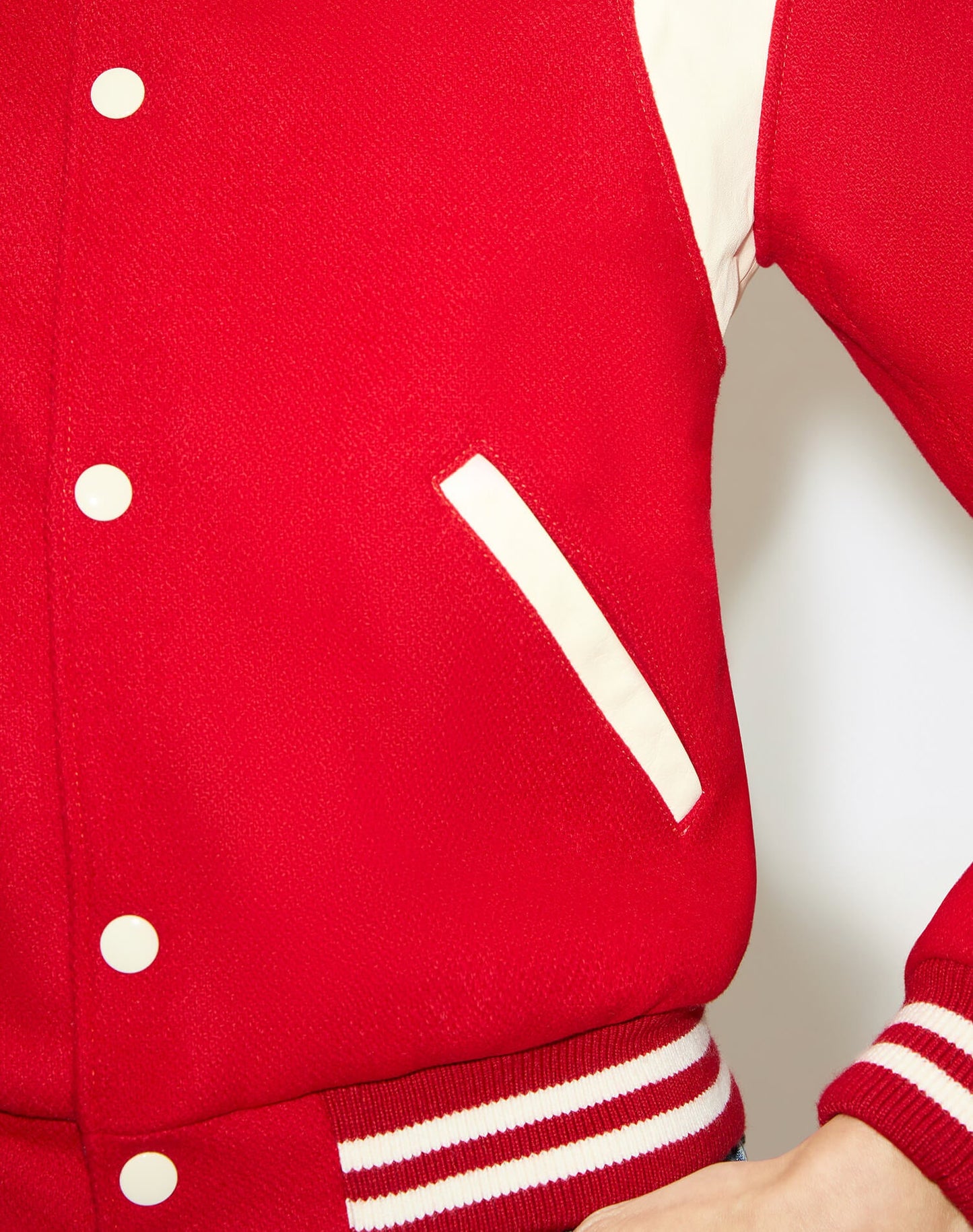 RE/DONE Varsity Jacket, Red