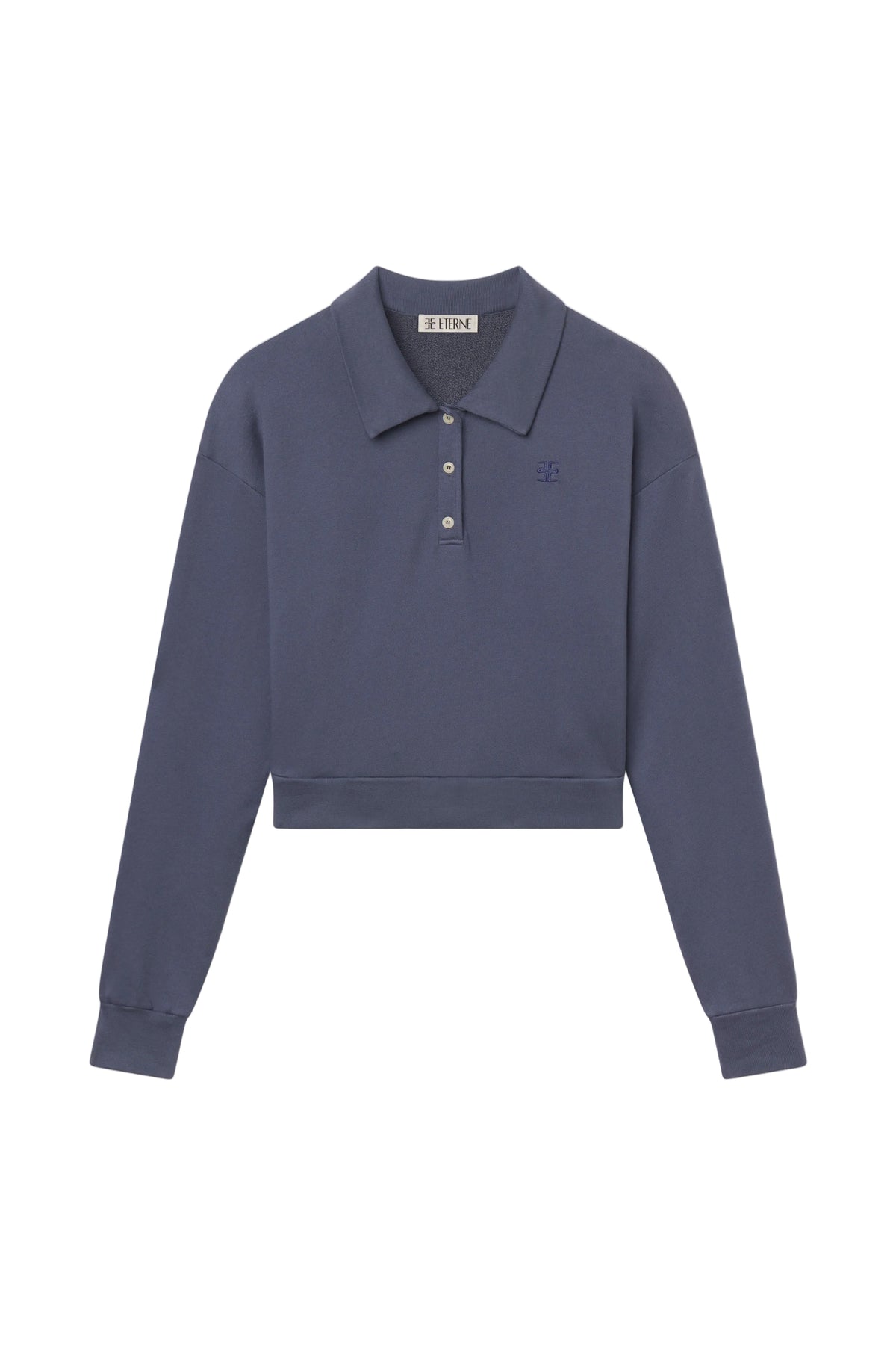 Cropped Polo Sweatshirt