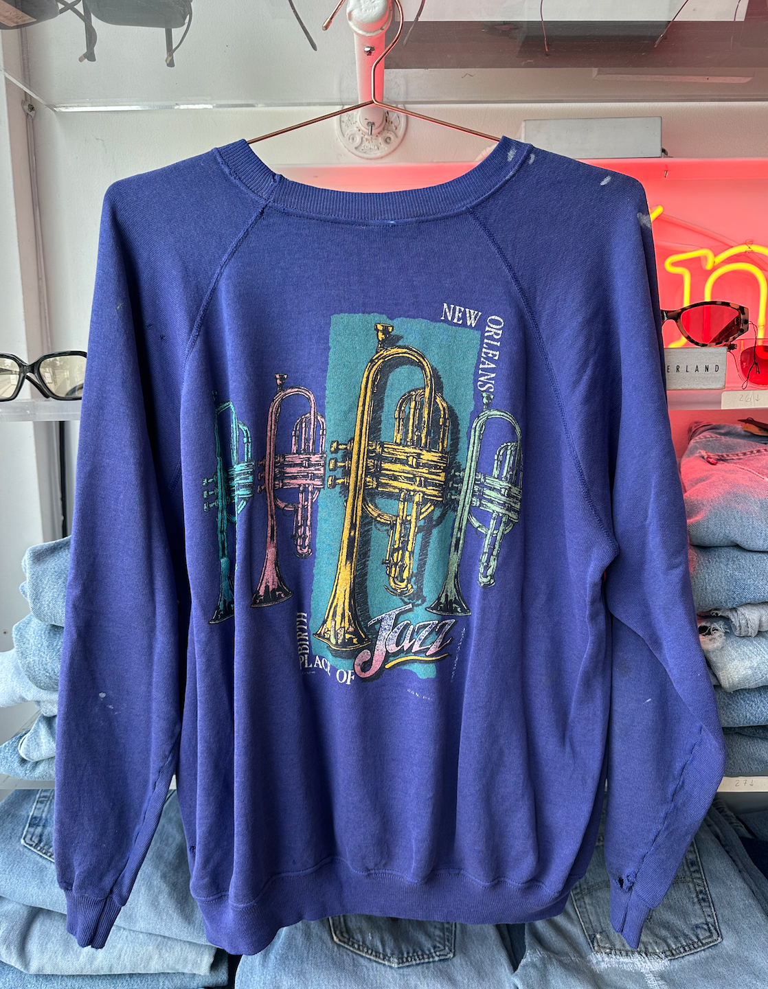 Vintage New Orleans Crew Neck Sweatshirt