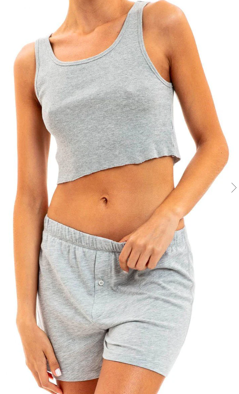 ÉTERNE Lounge Boxer Short Heather Grey